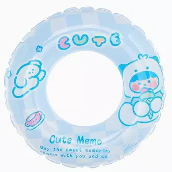 Thickened Childrens Cartoon Cute Little Dog Pattern Swimming Circle Water Toy NO.60(10-25KG)