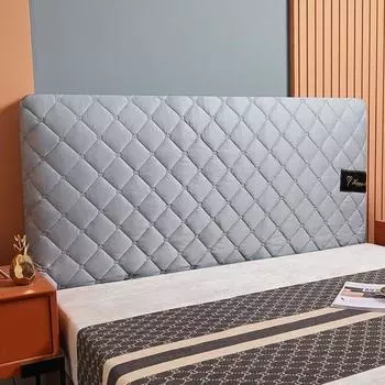 Thickened Polyester Bedside Dust Cover Suitable For Bedrooms And Hotels Solid Color Bedside Covers Furniture Protective Covers W120 x H65cm бежевый