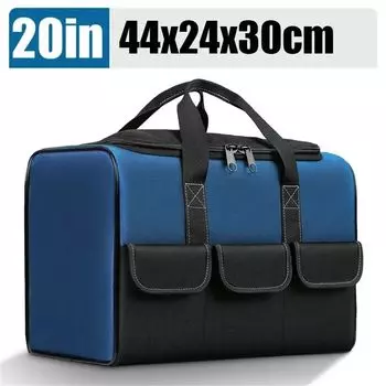 Thickened Tool Storage Bag Canvas Square Tool Kit 14/17/20 Inch Electrician Bag Maintenance L
