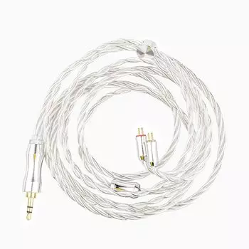 THIEAUDIO EST 100 Strands Litz 5N Silver Plated OCC Crystal Earphone Upgrade Cable Connector Plug Soft Cable Oxidation Resistant Original Cable for