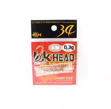 Тридцать четыре джиг-головки BK Head 0,3 грамма 5 штук в упаковке (5616)