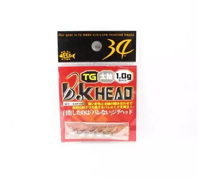 Тридцать четыре джиг-головки BK Head 1,0 грамма 5 штук в упаковке (5647)