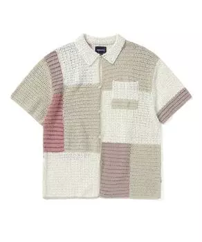 ThiSiSneverthat Block Crochet Knit SS Shirt Ivory S