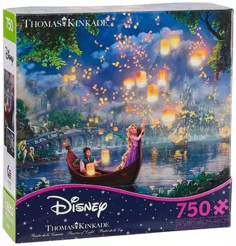 Thomas Kinkade Disney Dream on the 750 Piece Jigsaw Puzzle x - Rapunzel Tower 24 18