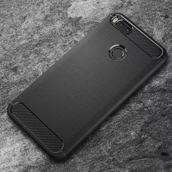 Thouport для Xiaomi Mi A1, силиконовый чехол для Xiaomi Mi5X, чехол из углеродного волокна, мягкий противоударный чехол из ТПУ, чехлы для Xiaomi MiA1 Mi 5X чёрный