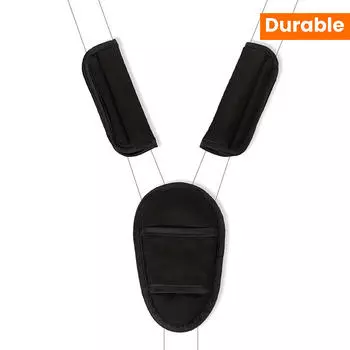 Three Piece Seat Belt Shoulder Protector Seat Trolley Shoulder Strap Protector Universal Accessory Car Seat Belt Shoulder Pad High Quality One Size чёрный
