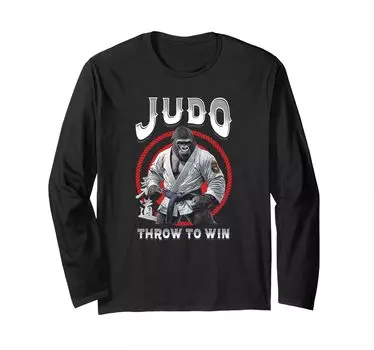 Throw to Win Judoka and Judo Long Sleeve - T-Shirt чёрный