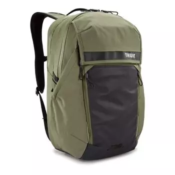 Thule Paramount Commuter Backpack for Bicycle Commuting 27L Laptop Storage Rain Cover Included Olivine Capacity
