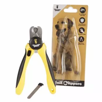 Thunderpaws Pet Nail Trimmer for Protective Safety Nail Medium/Large Dogs, Guard, Lock, File… жёлтый