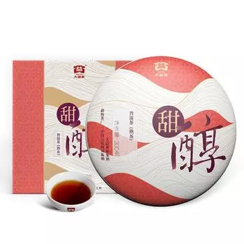 TIAN CHUN * 2019 TAETEA Menghai Dayi Pu-er Органический черный чай в коробке, 300 г