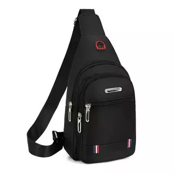 Tide Canvas Повседневный спортивный небольшой рюкзак из ткани Оксфорд Сумка через плечо Нагрудная сумка коричневый