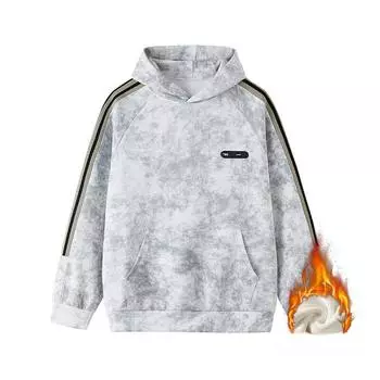 Tie-dyeing Hooded Heavy Sweatshirt for Men In Spring and Autumn American Plus Size Work Jacket M