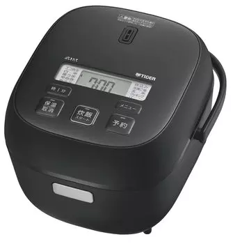 Tiger Thermos Rice 3 For Living Супер Вкусный Замороженный Рисовый Хлеб Меню Кулинария Свежий Матовый Черный (ТИГР) Плита, Чашки, Один, Микрокомпьютер, Меню,