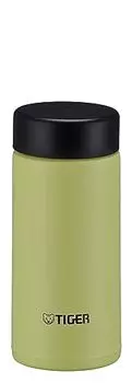 TIGER Water Bottle, 6.8 fl oz (200 ml), White Water Bottle, Screw Stainless Steel Bottle, Lid and Seal are Integrated, Easy Cap, Vacuum Insulated, Mug