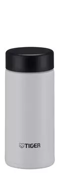TIGER Water Bottle, 6.8 fl oz (200 ml), White Water Bottle, Screw Stainless Steel Bottle, Lid and Seal are Integrated, Easy Cap, Vacuum Insulated, Mug
