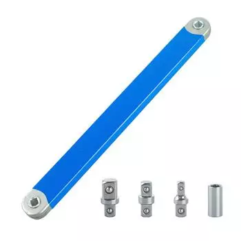 Tight Spaces Extension Tools 1/2 In. 1/4 In. 3/8 In. Combination Torque Wrench # синий
