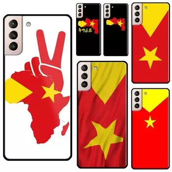 Tigray Flag Phone Case For Samsung Galaxy S21 S22 Ultra Note 20 S8 S9 S10 Note 10 Plus S20 FE Fundas Galaxy S8