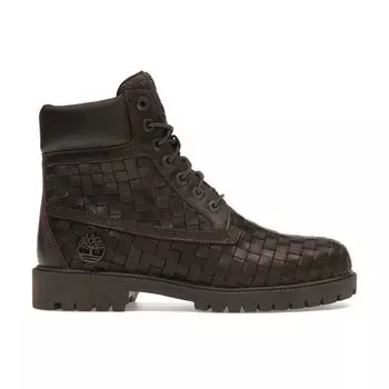 Timberland 6 Inch Premium Boot Woven Leather - Dark Brown Unisex Sneakers TB0A6FD6-W01 40