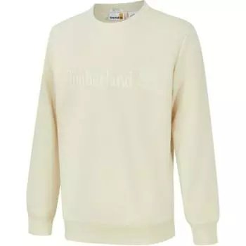 Timberland Af Embroidery Tonal Front Crew Neck Comfortable Sports Sweatshirt Men sweatshirt Beige A695Y-EFL S