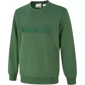 Timberland Af Embroidery Tonal Front Logo Crew Neck Fashion Pullover Sweatshirt Men sweatshirt Green A695Y-EIN L