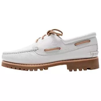 Timberland Authentics Series Кожаные Комфортные Амортизирующие Противоскользящие Низкие Кроссовки Повседневные Мужские Кроссовки Белые A4149EM2 41.5