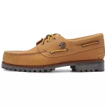 Timberland Authentics Series Leather Comfortable Versatile Casual Shoes Men Sneakers Wheat-Brown A2PDQEN1 42