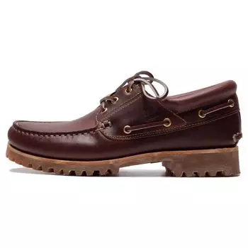 Timberland Authentics Series Удобные универсальные туфли для лодок Мужские туфли Темно-красные 50009648 41