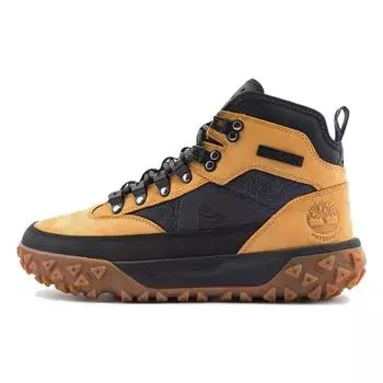 Ботинки для походов Timberland Outdoor, прочные, высокие, функциональные, мужские, желтые, черные, A67JC 41