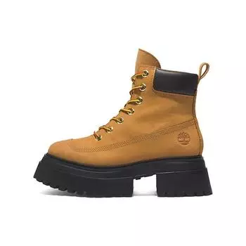 Timberland Ботинки женские Sky 6 дюймов на шнуровке, водонепроницаемые, короткие, коричневые, черные A2KMU231 38