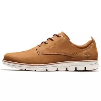 Timberland Bradstreet Кожаные Винтажные Универсальные Оксфордские Повседневные Нескользящие Амортизирующие Низкие Кроссовки Мужские Кроссовки Коричневый A2A3EF13 44.5