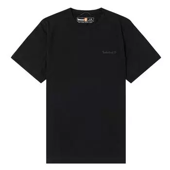 Timberland Breathable Crew Neck Pullover Short Sleeve T-Shirt Men Tops Black A6ASV-001 XS