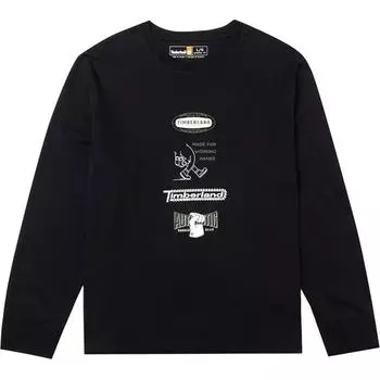 Timberland Breathable Long Sleeve T-Shirt Men tops Black A43E5-001 S