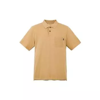 Timberland Casual Breathable Business Short Sleeve Polo Shirt Men tops Light-Wheat A5QJ6-EH3 L