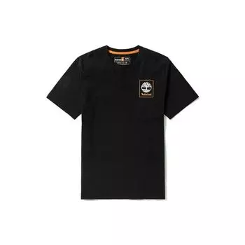 Timberland Casual Breathable Printed Loose Round Neck Short Sleeve T-Shirt Men T-Shirts Black A27JJ-001 S