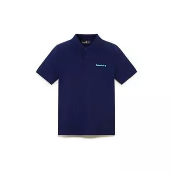 Timberland Casual Breathable Short Sleeve Polo Shirt Men tops Navy-Blue A41C5-EJ3 S