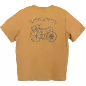 Timberland Casual Breathable Trendy Logo Loose Short Sleeve Regular T-Shirt Men Tops Yellow A2P28-P47 M