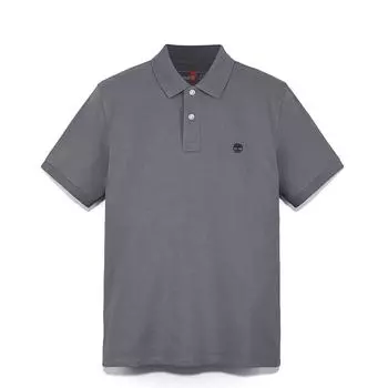 Timberland Casual Business Breathable Embroidered Logo Short Sleeve Polo Shirt Men Polo Shirts Gray A6943033 S