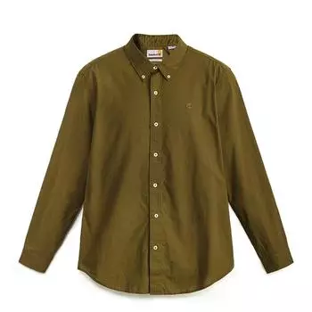 Timberland Casual Business Shirt Men shirts Dark-Olive-Green A2ANC302 XS