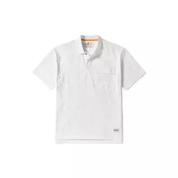 Timberland Casual Large Pocket Polo Shirt Men tops White A2H23-100 L