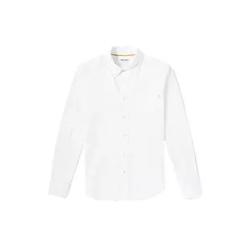 Timberland Casual Oxford Long Sleeve Shirt Men shirts White A2ESEA94 M