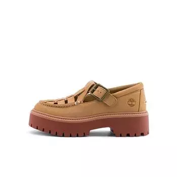 Timberland Casual Thick Sole Height Increasing Breathable Mary Jane Shoes Women Shoes Light-Beige A4188EN3 36