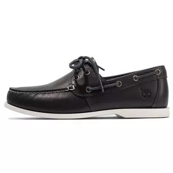 Timberland Cedar Bay Low Top Leather Boat Shoes Men Shoes Navy-Blue A199P 43.5