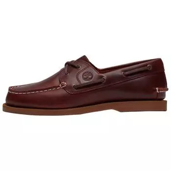 Timberland Classic Boat Comfortable Versatile Sailing Shoes Women Shoes Burgundy TB0A2Q9XEIW 39.5
