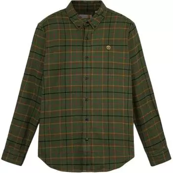Timberland Comfortable Casual Soft Long Sleeve Shirt Men shirts Dark-Wheat A666Y-EI2 M
