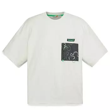 Timberland Comfortable Cotton Casual Loose T-Shirt Men tops Vintage-White A6C6VCM9 M