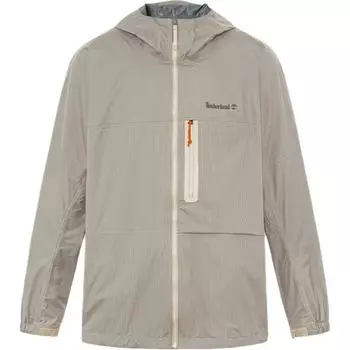 Timberland Comfortable Hooded Zip-Up Long Sleeve Outdoor Hiking Waterproof Windbreaker Men jackets Light-Brown A41TF-EFL S