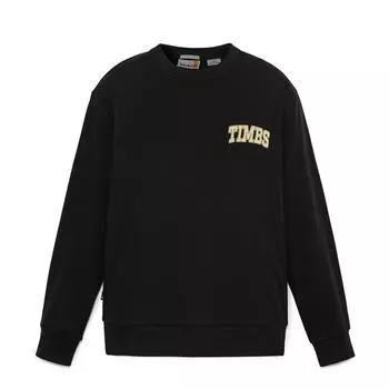 Timberland Comfortable Knitted Cotton Crew Neck Sweatshirt Men sweatshirt Black A6AGF001 S