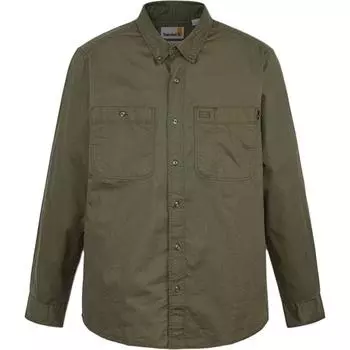 Timberland Comfortable Soft Skin-Friendly Versatile Long Sleeve Shirt Men shirts Army-Green A69RQ-A58 S