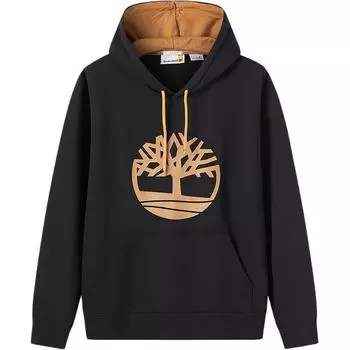Timberland Fashion Casual Comfortable Loose Breathable Pullover Hoodie Men hoodies Black A6AZ4-001 M