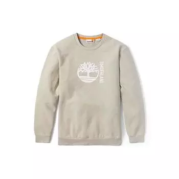 Timberland Fleece Knit Pullover Logo Crewneck Sweatshirt Men Sweatshirt Beige A5UX5-CY2 XXL
